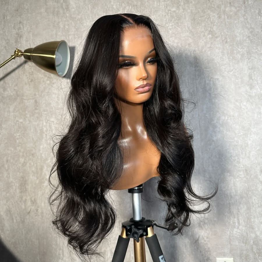 Perruque brésilienne, 180%, lace frontal, humain Hair