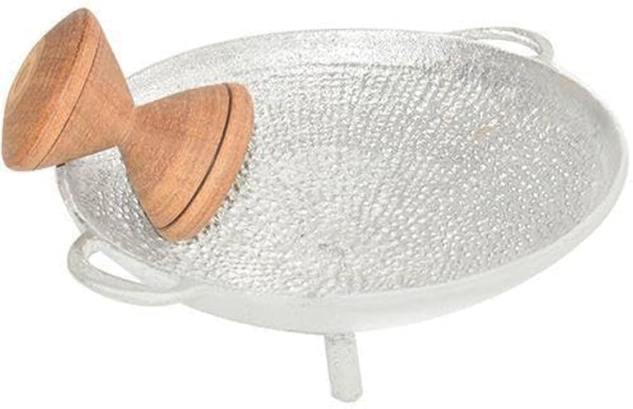 Premium Aluminum Mortar & Pestle – Perfect for Garlic, Herbs, Spices & Homemade Sauces